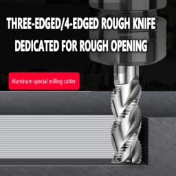 SWYBB Roughing End Mill HSS CNC Cutting Tool Milling Cutter High Speed Steel 3F 4 Teeth 6 8 10 12-32mm Metal Steel Aluminum Wood