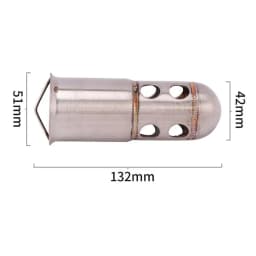 61mm Motorcycle Universal Exhaust Pipe DB Killer Reduce Noise 51mm Escape Muffler Silencer For Kawasaki Honda Suzuki BMW Yamaha