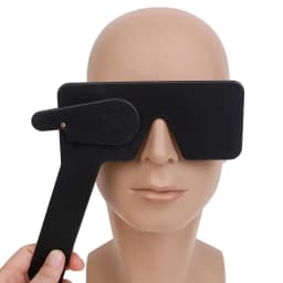 Black Lorgnette Occluder Multi 17 Pin Hole Hand Occluder Optometry Instrument Tool Sleeping Care