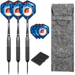 CyeeLife 26 Gram Darts Steel Tip with Dart Bag & Extra Standard Flights & Plastic Accessory, House Dart Set 3 Packs