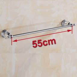 Luxury Crystal Silver Bathroom Accessories Set Chrome Polished Brass Bath Hardware Set Wall Mounted Bathroom Products Banheiro