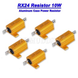 1PCS 5W 10W 25W Aluminum Power Metal Case Wirewound Resistor 0.01 ~ 30K 1 2 3 5 6 8 10 20 100 150 1K 10K Ohm hjxrhgal RX24