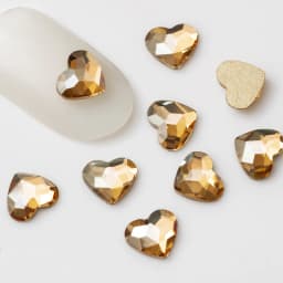 5.5x6mm 20pcs Heart Shape Nail Art Rhinestones Korean Fashion Flatback Strass 3D Crystal Stones for DIY Nail Charms Decoration