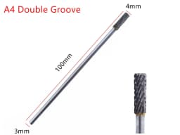 1PCS 3x4x100mm Tungsten Carbide Burr 3mm Shank for Dremel Grinder Rotary Tools - Cutting Grinding Tool