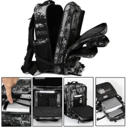 45L Tactical Backpack Survival Bag Hunting MOLLE Backpack GYM For Men EDC Outdoor Hiking Rucksack With Bottle Holder