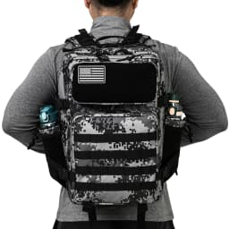 45L Tactical Backpack Survival Bag Hunting MOLLE Backpack GYM For Men EDC Outdoor Hiking Rucksack With Bottle Holder