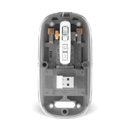 Transparent Magnetic Triple Mode Bluetooth compatible 2.4G Wireless Mouse One-Click Desktop Type-C Rechargeable Silent Mice Mute
