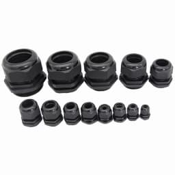 10PCs Waterproof Cable Gland Black Plastic Seal Joint Nylon M8 M10 M12 M16 M20 M25 M32 IP68 White Cable Fixing Nylon Connector
