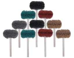 1 Pack Nylon Mini Drill Abrasive Brush 2.35mm 3mm Shank Buffing Polishing Wheel Rust Remover for Dremel Rotary Tool Accessories