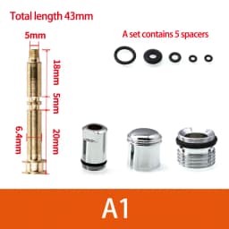 Water Leakage Repair Part Shower Faucet Lower Outlet Water Separator Bathtub Tap Pull Rod Diverter Valve Shower Column Switch