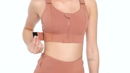 Women Sports Bras Tights Crop Top Yoga Vest Front Zipper Plus Size Adjustable Strap Shockproof Gym Fitness Athletic Brassiere