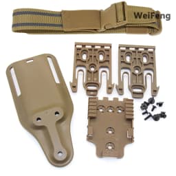 Hunting Quick Locking System Kit Drop Thigh Strap Band with QLS 19 22 Gun Holster for GL 17/USP/Betta M9 Belt Platfrom