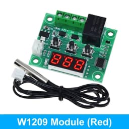 W1209 Blue/Red light DC 12V heat cool temp thermostat temperature control switch temperature controller thermometer thermo