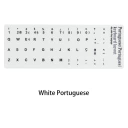 Russian French English Arabic Spanish Portuguese Hebrew Keyboard Stickers Letter Alphabet Layout Sticker For Laptop Desktop PC