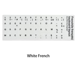 Russian French English Arabic Spanish Portuguese Hebrew Keyboard Stickers Letter Alphabet Layout Sticker For Laptop Desktop PC