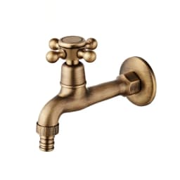 Antique Brass Basin Faucet Kitchen Faucet Garden taps Wall Mounted Lavatory Bathroom Mop Water Tap Washing Machine Faucet