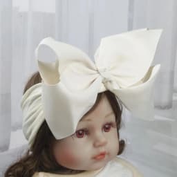 8inch Bows Nylon Headbands for Baby Girls Kids Soft Bows Knot Turban Hair Bands Baby Hair Accessories Children Headwear
