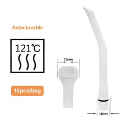 Dental Autoclavable Strong Suction Tips, Dental Duckbill Evacuation Tips Aspirator Saliva Tube Suction Tips Dental Material