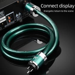 Hifi Power Cable High Quality OCC Copper EU US AU Power Cord For CD Decoder and Tube Amplifier