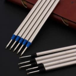 Hight Quality 5pc Blue Or 5pc Black Offer Special Roller Ball Pen Ink Refills Ballpoint Pen Refill Office School