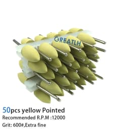 50pcs/set Teeth Whitening Equipment dental polishing 2.35mm dental silicone Rubber polishers burs