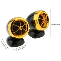 2pcs 1200W Subwoofer Car Speakers Universal Dome Tweeter Sound Vehicle Auto Music Stereo Modified Loud Speakers 3 Color Optional
