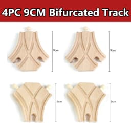 All Kinds Wooden Train Track Accessories Beech Wooden Railway Track Fit for All Brand Train Toys for Children Educational