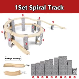 All Kinds Wooden Train Track Accessories Beech Wooden Railway Track Fit for All Brand Train Toys for Children Educational