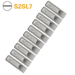 1 Inch SL3 SL5 SL7 Slotted Screwdriver Bit Set S2 Steel 1/4 Inch 6.35mm Hex Shank Electric Screwdriver Bits For Power Tools
