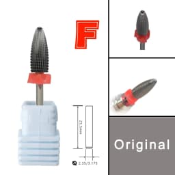 2 Way Typhoon Carbide Left+Right Hand Stable Shank Accessories Cutter Pedicure Nail Drill Bits