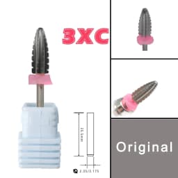 2 Way Typhoon Carbide Left+Right Hand Stable Shank Accessories Cutter Pedicure Nail Drill Bits