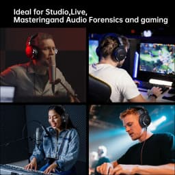 Oneodio EKSA P100 3.5/6.35mm Wired Studio HiFi Headphones Over Ear Professional Hi-Res DJ Monitor Headset With Mic For Guitar