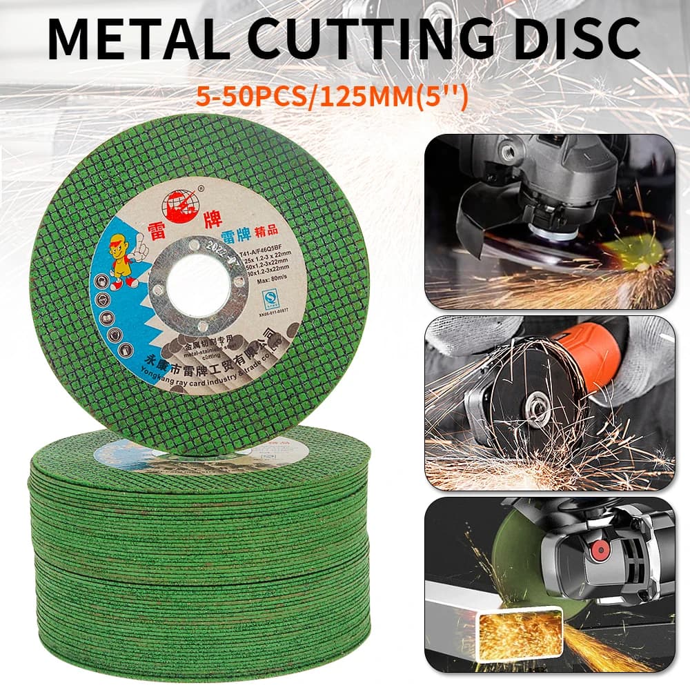 2-50pcs 125mm Metal Cutting Disc Angle Grinder Stainless Steel Grinding Cutting Resin Double Mesh Ultra-Thin Polishing Piece