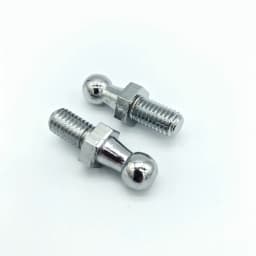 2x 10mm M8 M6 Universal Boot Bonnet Gas Strut End Fitting Connector Ball Screw Bolt Pin With Gasket Nut for Spring Lift Supports