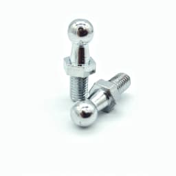 2x 10mm M8 M6 Universal Boot Bonnet Gas Strut End Fitting Connector Ball Screw Bolt Pin With Gasket Nut for Spring Lift Supports
