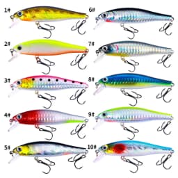 1PCS Minnow Fishing Lure Artificial Hard Bait Bionic 3D Eyes 8.8cm 9g Floating Wobbler Crankbait Bass Trolling Fishing Tackle