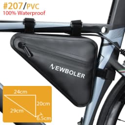 NEWBOLER Bicycle Bag Rainproof Large Capacity MTB Road Bike Frame Bag Triangle Pouch Waterproof Caulking Bag Pannier Accessories
