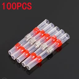 Waterproof Solder Connector Terminals,Heat Shrink Casing with Solder Connectors,Electrical Butt Wire Connector Sealing Tube