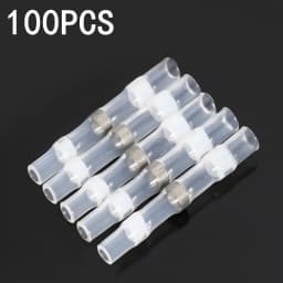 Waterproof Solder Connector Terminals,Heat Shrink Casing with Solder Connectors,Electrical Butt Wire Connector Sealing Tube