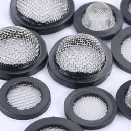 10Pcs 1/2" 3/4" O-Ring Seal Hose Gasket Rubber Washer with Net for Faucet Grommet Rubber Gasket Filter Washer Sink Strainer Tool