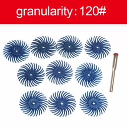 1" Radial Bristle Disc Kit Abrasive Brush 3/2.35mm Shank Detail Polishing Wheel for Rotary Tool Accessories