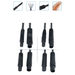 1/2/3/5/6m Male to Female Cable Car DVR Rear View Camera Extension Connector 4pin 4 Core HD Monitor Vehicle Copper Wire R1