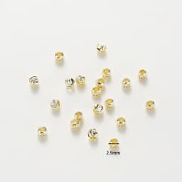 50pcs DIY Jewelry Accessories 14K 18K Gold Plated Striped Cut Flower Beads 2.5 3 4 5 6mm Spacer Beads Bulk Hand Beading Material