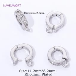 Trendy 18K Gold Plated Hinged Necklace Enhancer For DIY Necklace Making Supplies Brass Pendant Bail Jewelry Materials Wholesale
