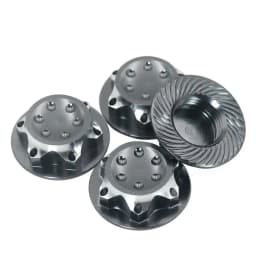 Aluminium Wheel Hub Cover Antidust Cover 17mm Hex Nut For Rc 1:8 X-maxx Summit E-revo Arrma Model Car Anti-skid Wheel Cover