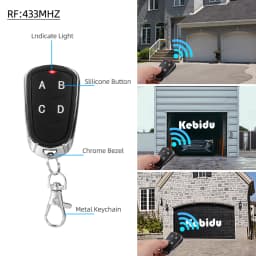 433Mhz 4CH Duplicator Remote Control Electric Gate Garage Door Opener Remote Controller Fixed Rolling Code Cloning Code Car Key