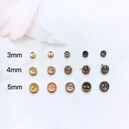 30pcs Mini Metal Buttons 3-8mm for 1Handmade Doll Clothes Round Buckles 2 Holes Scrapbooking Buttons Sewing Accessories