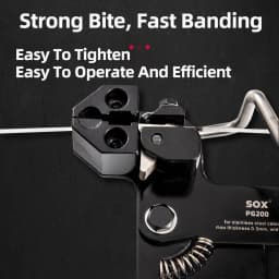 Cable Ties Plier Stainless Steel Locking Tie Hand Wrap Tool Multi-Purpose Cutting Tension Automatic Zip Tie Gun Durable