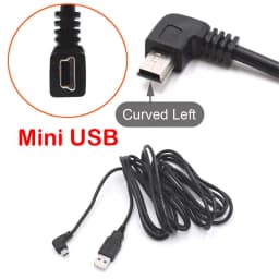 Car USB Charging Cable Wire With Mini Micro Type-C Port for Dashcam Car DVR Camera Video Recorder / GPS, Lengh 3.5m ( 11.5ft )