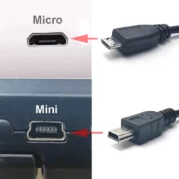 Car USB Charging Cable Wire With Mini Micro Type-C Port for Dashcam Car DVR Camera Video Recorder / GPS, Lengh 3.5m ( 11.5ft )
